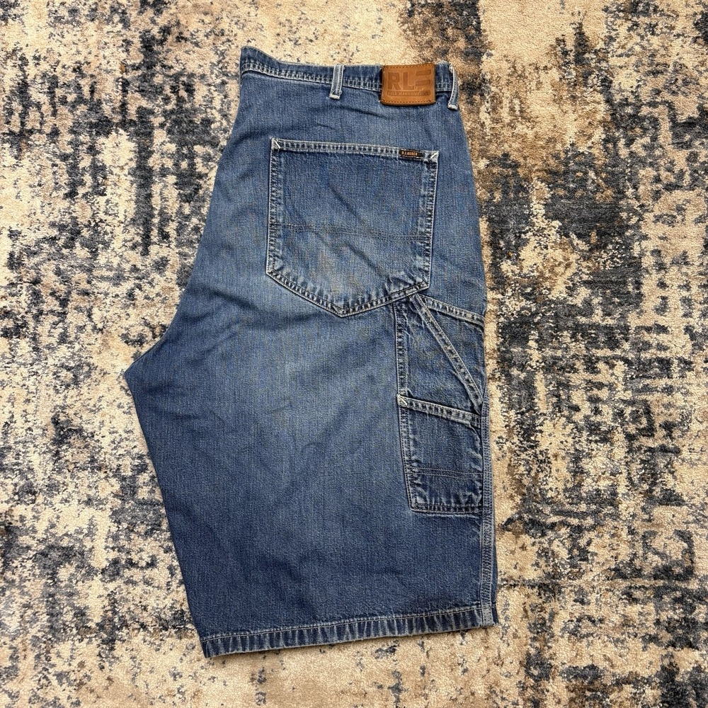 Vintage Polo Ralph Lauren Jean Co Classic Carpenter Shorts Baggy Denim Mens 40